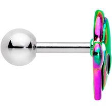 Load image into Gallery viewer, 16G 1/4 Iridescent Creepy Space Alien Cartilage Tragus Earring