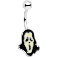Load image into Gallery viewer, Scary Scream for Me Ghost Belly Ring