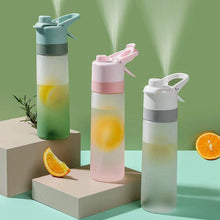 Load image into Gallery viewer, 650ml Water Bottle Outdoor Sports Water Cup Large Capacity Spray Bottle BPA Free Drinkware Travel Camping Drinking Tools Water Bottle Sprayer Mist Creative Spray Water Bottle for Drinking