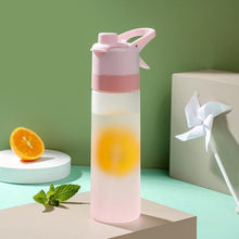 Load image into Gallery viewer, 650ml Water Bottle Outdoor Sports Water Cup Large Capacity Spray Bottle BPA Free Drinkware Travel Camping Drinking Tools Water Bottle Sprayer Mist Creative Spray Water Bottle for Drinking