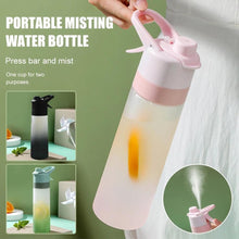 Load image into Gallery viewer, 650ml Water Bottle Outdoor Sports Water Cup Large Capacity Spray Bottle BPA Free Drinkware Travel Camping Drinking Tools Water Bottle Sprayer Mist Creative Spray Water Bottle for Drinking