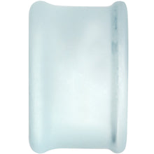 Load image into Gallery viewer, 7/8 White Matte Glass Alien Head Double Flare Plug Set