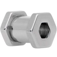 Load image into Gallery viewer, 2G Geometric Hexagon Screw Fit Tunnel Plug Set