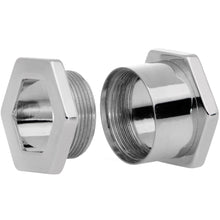 Load image into Gallery viewer, 1/2 Geometric Hexagon Screw Fit Tunnel Plug Set