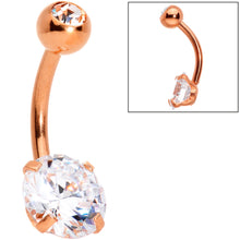 Load image into Gallery viewer, Clear Gem Variety Of Colors Belly Ring Set of 5