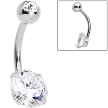 Load image into Gallery viewer, Clear Gem Variety Of Colors Belly Ring Set of 5