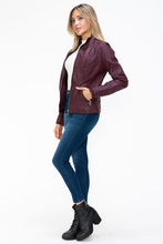 Load image into Gallery viewer, Women Warm Sleek Dual-Zipper Layered Jacket with Cozy Fuzzy Hood Urban Chic & Comfortable Jacket