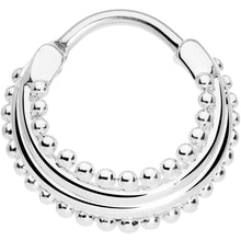 Load image into Gallery viewer, 16G 3/8 Delicate Dots Hinged Septum Ring