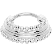 Load image into Gallery viewer, 16G 3/8 Delicate Dots Hinged Septum Ring