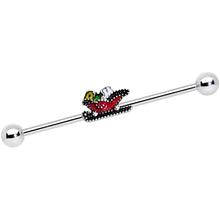 Load image into Gallery viewer, 14G Santas Sleigh Ride Industrial Barbell 38mm