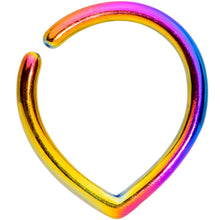 Load image into Gallery viewer, 16G Rainbow Teardrop Closure Ring