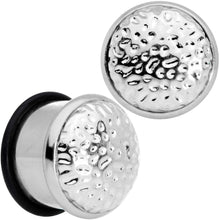 Load image into Gallery viewer, Hammered Finish Single Flare Plug Set 6mm to 16mm Sizes