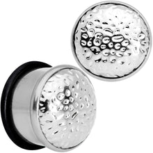 Load image into Gallery viewer, Hammered Finish Single Flare Plug Set 6mm to 16mm Sizes