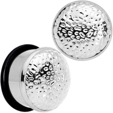 Load image into Gallery viewer, Hammered Finish Single Flare Plug Set 6mm to 16mm Sizes