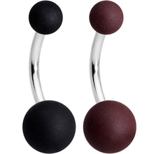 Load image into Gallery viewer, Muted Matte Tones Belly Ring Set of 4