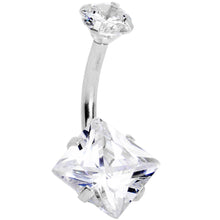 Load image into Gallery viewer, Clear Gem Round Rhombus Heart Star Belly Ring Set of 4
