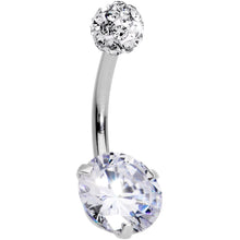 Load image into Gallery viewer, Clear Gem Days of Disco Belly Ring