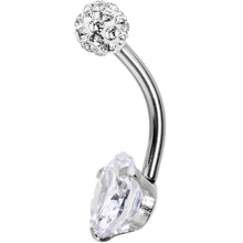 Load image into Gallery viewer, Clear Gem Days of Disco Belly Ring