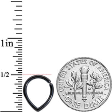 Load image into Gallery viewer, 16G 5/16 Black Teardrop Closure Ring