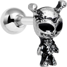 Load image into Gallery viewer, 16G 1/4 Sweet Black Eyed Alien Tragus Cartilage Earring