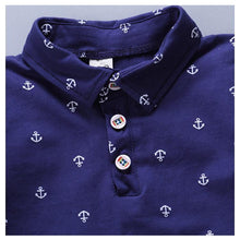 Load image into Gallery viewer, Modern Luxury Baby Boys T shirt And Shorts Anchor Printed Children's Clothing in Elegant Deisgn