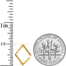 Load image into Gallery viewer, 16G 3/8 Gold Tone Rhombus Closure Ring