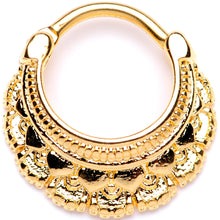 Load image into Gallery viewer, 16G 3/8 Gold Tone Always Elegant Septum Clicker