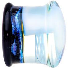 Load image into Gallery viewer, Blue White Glass Nautical Jellyfish Double Flare Plug Set