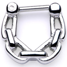 Load image into Gallery viewer, 16G 1/4 Chain Link Hinged Septum Clicker