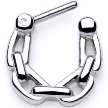 Load image into Gallery viewer, 16G 1/4 Chain Link Hinged Septum Clicker