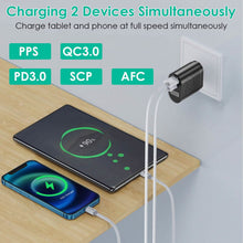 Load image into Gallery viewer, 65W Type C Fast Wall Charger PD QC3.0 Adapter