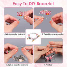Load image into Gallery viewer, 66-Pieces: Charm Bracelet Making Kit