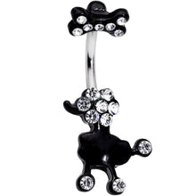 Load image into Gallery viewer, Clear Gem Give a Dog a Bone Double Mount Belly Ring