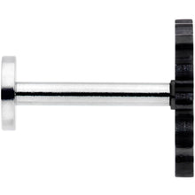 Load image into Gallery viewer, 16G 5/16 Black Fantastic Dragon Internally Threaded Labret