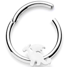 Load image into Gallery viewer, 16G 3/8 Fantasy Dragon Hinged Segment Ring