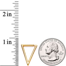 Load image into Gallery viewer, 16G 5/16 Gold Tone Triangle Closure Ring