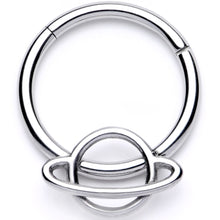 Load image into Gallery viewer, 16G 3/8 Super Stellar Planet Saturn Hinged Segment Ring
