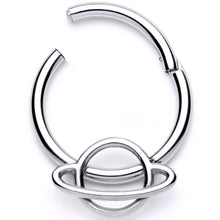 Load image into Gallery viewer, 16G 3/8 Super Stellar Planet Saturn Hinged Segment Ring