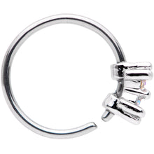 Load image into Gallery viewer, 20G 5/16 Aurora Gem Duo Petite Nose Hoop