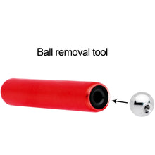 Load image into Gallery viewer, 3mm to 4mm Red Aluminum Body Piercing Ball Removal Tool