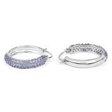Load image into Gallery viewer, 3.06 Carat Genuine Tanzanite .925 Sterling Silver Earrings