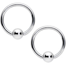 Load image into Gallery viewer, 14G 7/16 1/2 Aqua Gem Flowers BCR Barbell Nipple Ring Set of 4