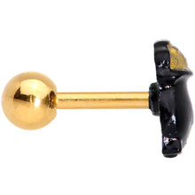 Load image into Gallery viewer, 16G 1/4 Pot of Gold St Patricks Day Cartilage Tragus Earring