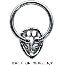 Load image into Gallery viewer, 16G 3/8 Clear CZ Gem Openwork Alien Hinged Segment Ring
