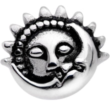 Load image into Gallery viewer, Celestial Romance Sun and Moon Barbell Tongue Ring