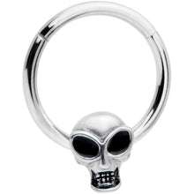 Load image into Gallery viewer, 16G 3/8 Halloween Toothy Skull Hinged Segment Ring