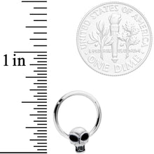 Load image into Gallery viewer, 16G 3/8 Halloween Toothy Skull Hinged Segment Ring