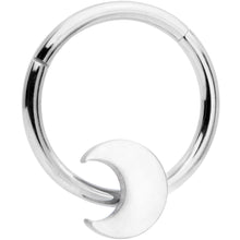 Load image into Gallery viewer, 16G 3/8 Crescent Moon Hinged Segment Ring