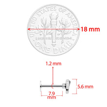 Load image into Gallery viewer, 16G 5/16 Clear Gem Regal Elephant Labret Monroe Tragus