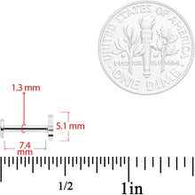Load image into Gallery viewer, 16G 5/16 Cat Internally Threaded Labret Tragus